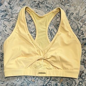 Gymshark x Whitney Mesh Sports Bra in Pollen